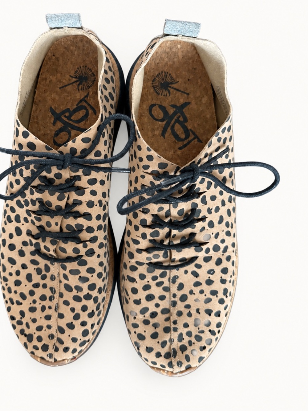 OTBT Alstead Women’s Size 10M Cheetah Leopard Print Lace-Up Platform Shoes